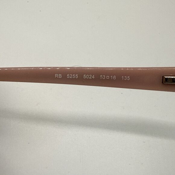 Ray-Ban RB5255 5024 Eyeglasses Frames Black Pink Full Rim 53-16-135 - Picture 6 of 8